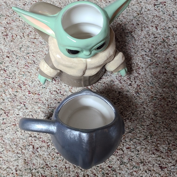 Set of Mandalorian & Baby Yoda Ceramic mugs Star Wars Disney Grogu the… - Picture 6 of 9